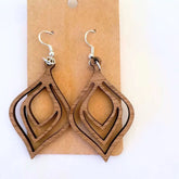 Ohrringe ‚Flammenfeder‘ – Handgefertigter Ohrschmuck