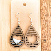 Ohrringe ‚Herz im Tropfen‘ – Handgefertigter