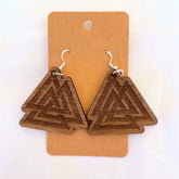 Ohrringe ‚Wotans Ohrzinken‘ – Handgeschnitzt aus edlem