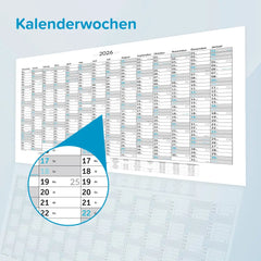 XXL Jahreskalender 2026 – Wandkalender 100x70cm