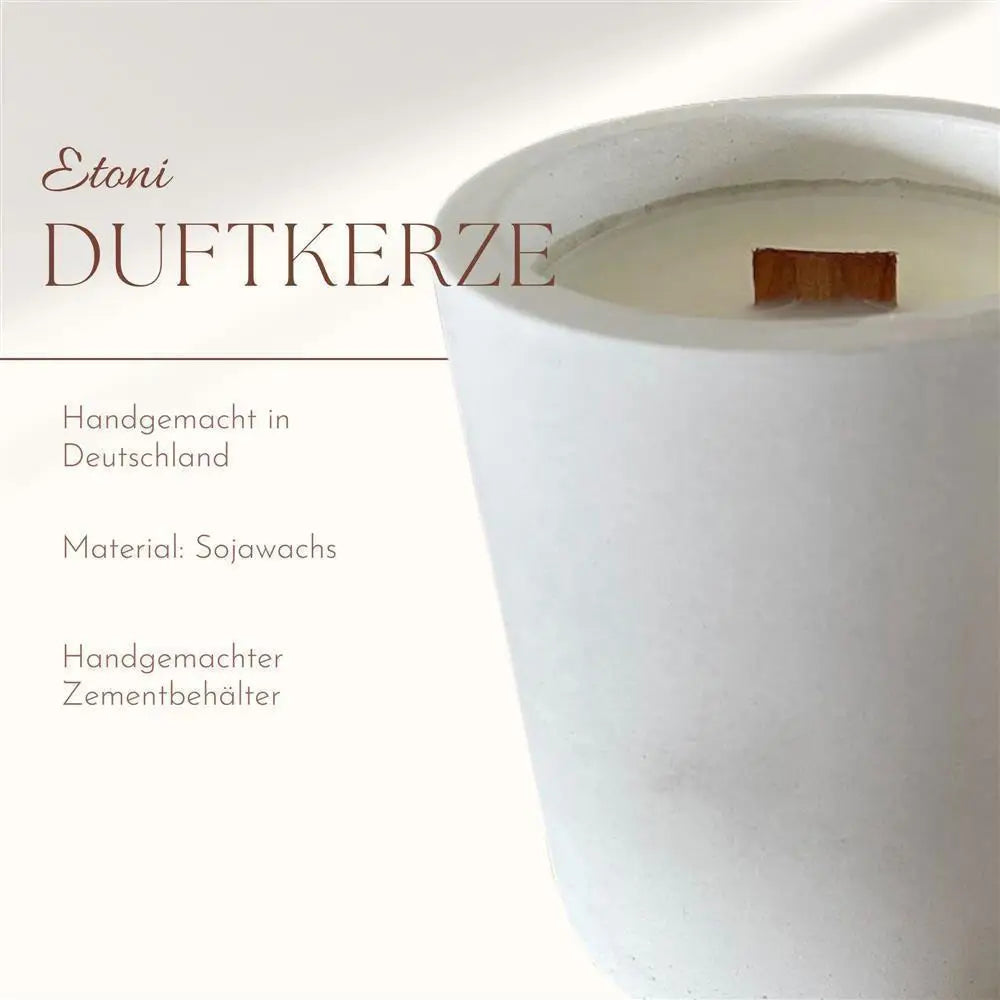 Handgefertigte Betonkerze aus dem Ahrtal | 220ml