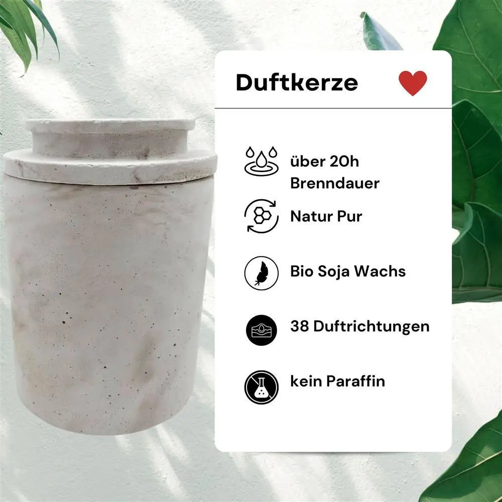 Handgefertigte Betonkerze aus dem Ahrtal | 220ml