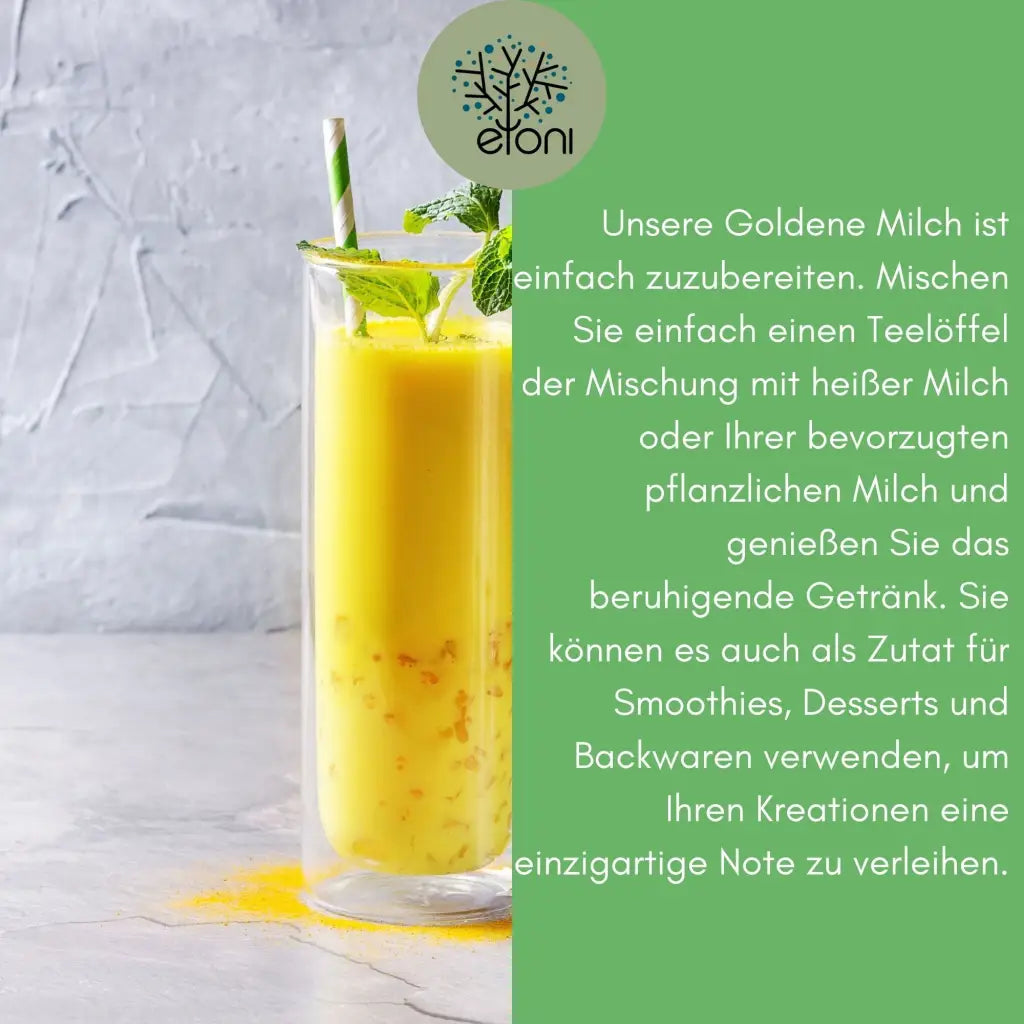 Premium Goldene Milch (Kurkumamilch) - Natürliches