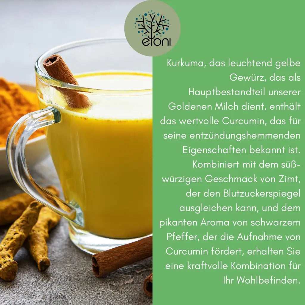 Premium Goldene Milch (Kurkumamilch) - Natürliches