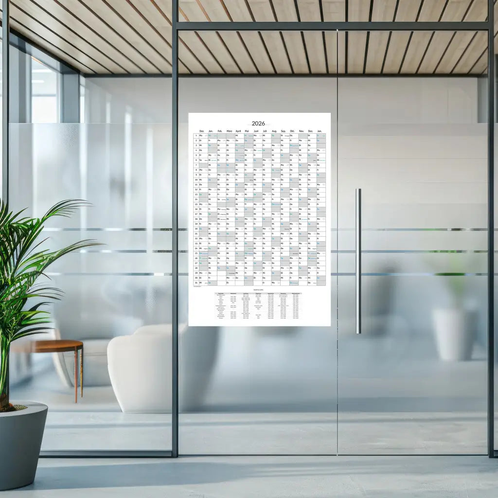 XXL Jahreskalender 2026 – Wandkalender 100x70cm